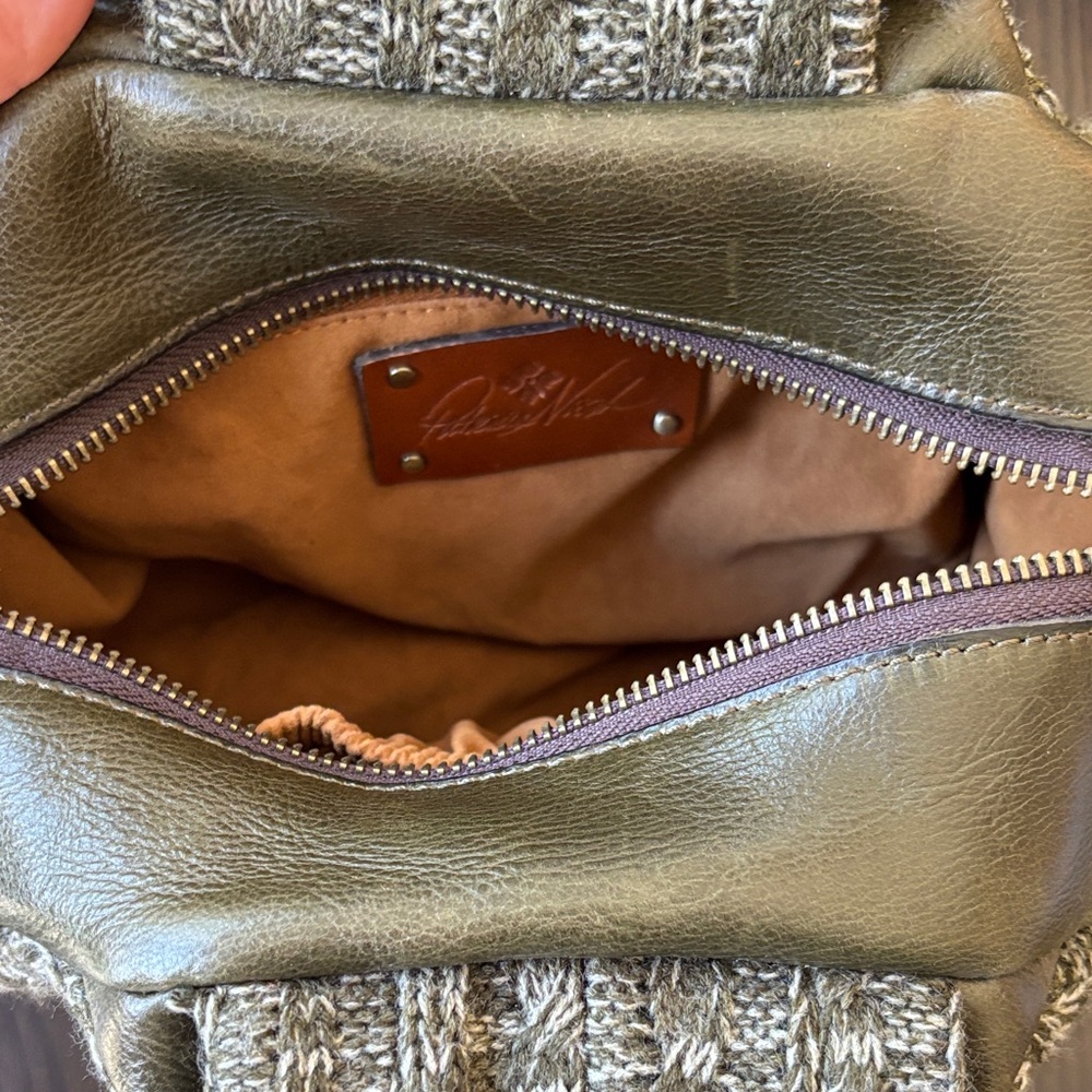 Patricia Nash Green Knit Crossbody Bag - Picture 3 of 7